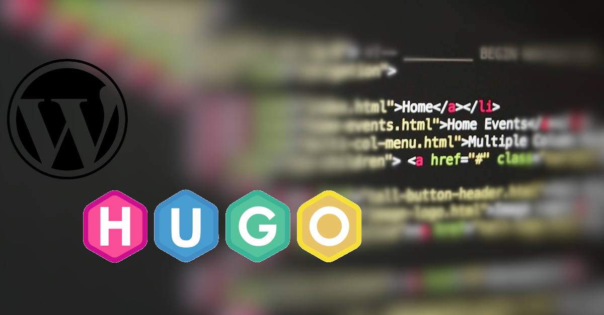 Transition vers un site statique avec Hugo